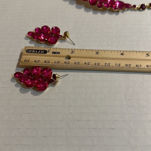 Miro collection Pink Diamond Necklace Set NEW - Picture 5 of 5